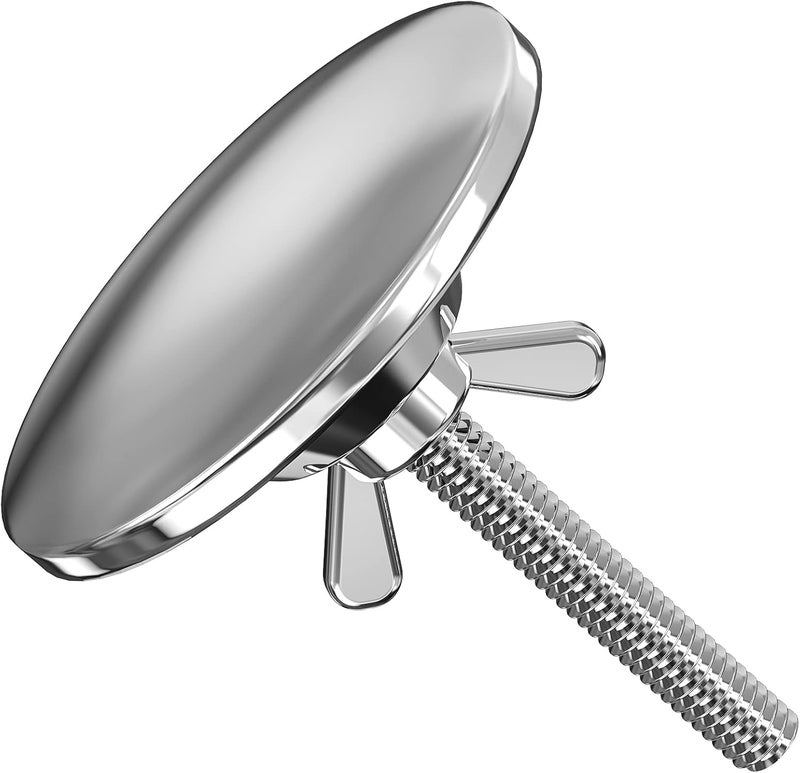 Ullnosoo Sink Hole Cover, Polished Chrome Stainless Steel Metal 2" Kitchen Faucet Hole Cover Tap Hole Plug Leakage Prevention - Image 1